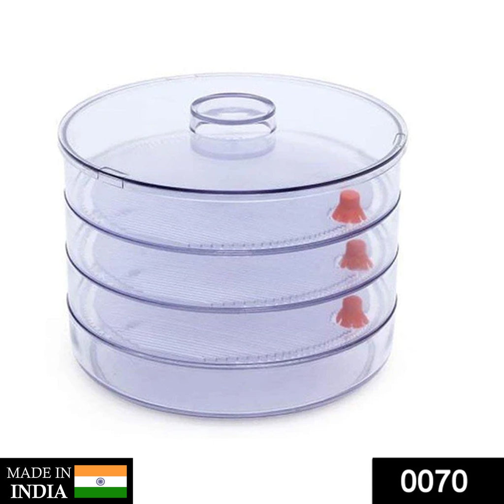 070 Plastic 4 Compartment Sprout Maker, White dhanpe-shop