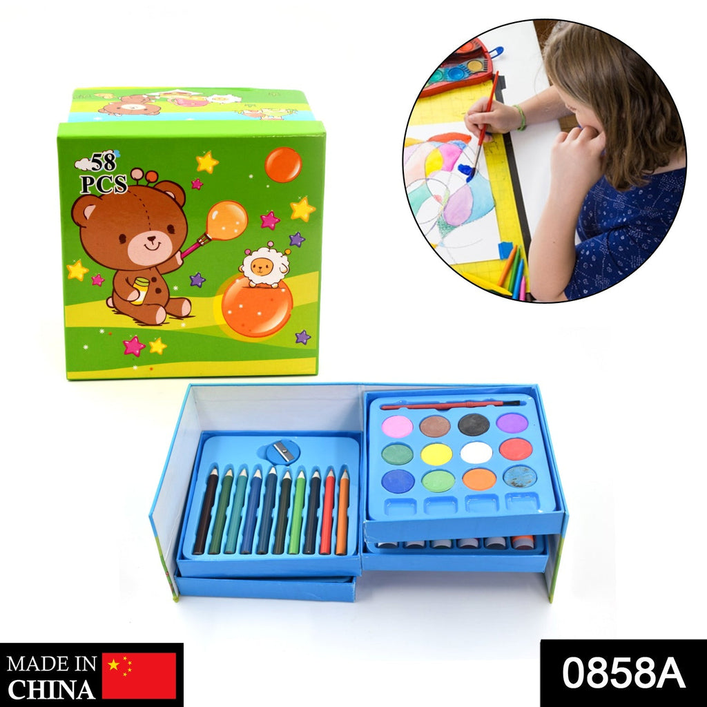 0858A Color Pencil,Crayons, Water Color, Sketch Pen Art Set DeoDap