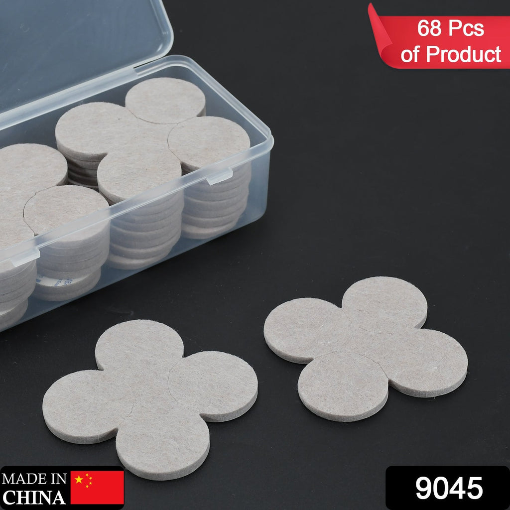 9045 Furniture Pads Round Self-stick Non-slip Anti-scratch Felt Pads Floors Protector DeoDap