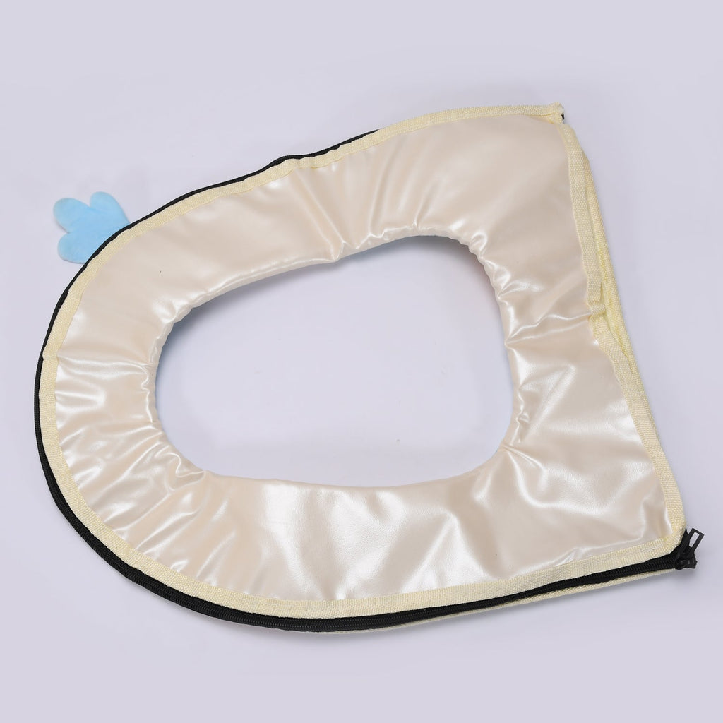 4057 Toilet Seat Cover Washable Cover With Zip  For Toilet Use Cover DeoDap