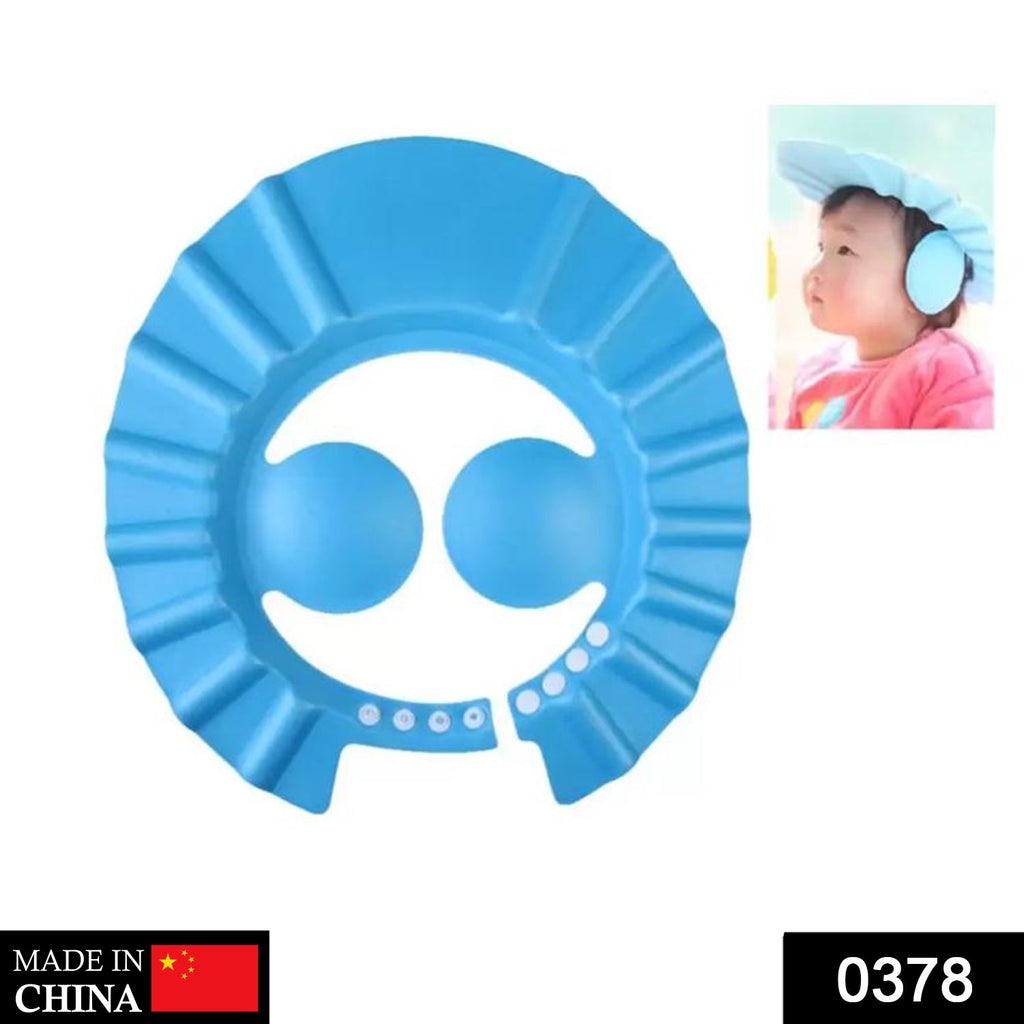 0378 Adjustable Safe Soft Baby Shower cap dhanpe-shop