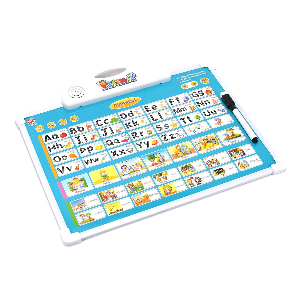 4602 Learning Board 2in1 - Educational PAD for Kids Musical Board for Alphabet ABC Learning Toy Play Mat & Drawing with One Doodle Pen DeoDap