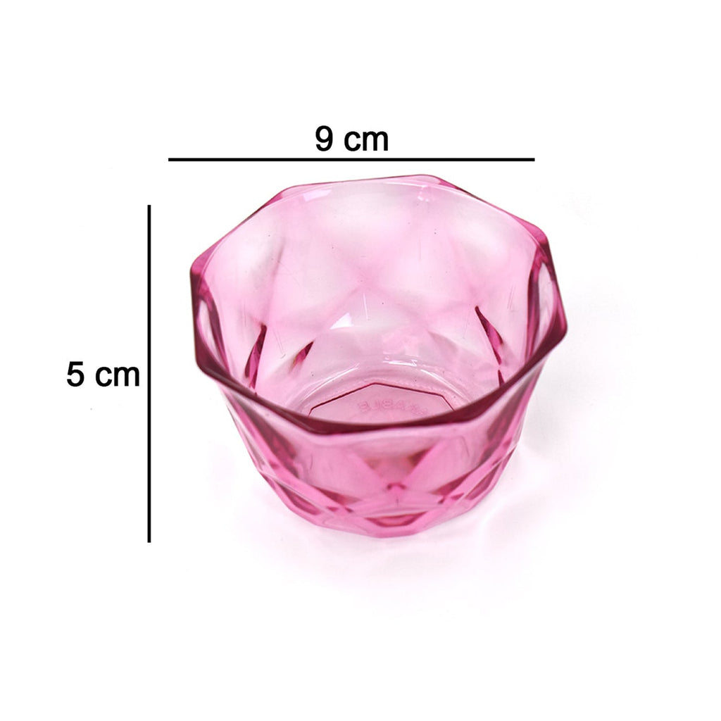 2764 6pc Diamond shape ice cream bowl set DeoDap