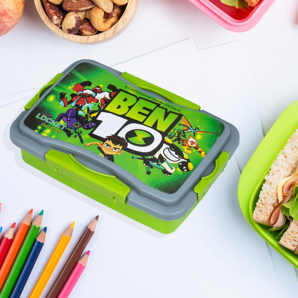 5318 Locket Lunch Box Plastic High Quality Box For Kids School Customized Plastic Lunch Box for Girls & Boy DeoDap