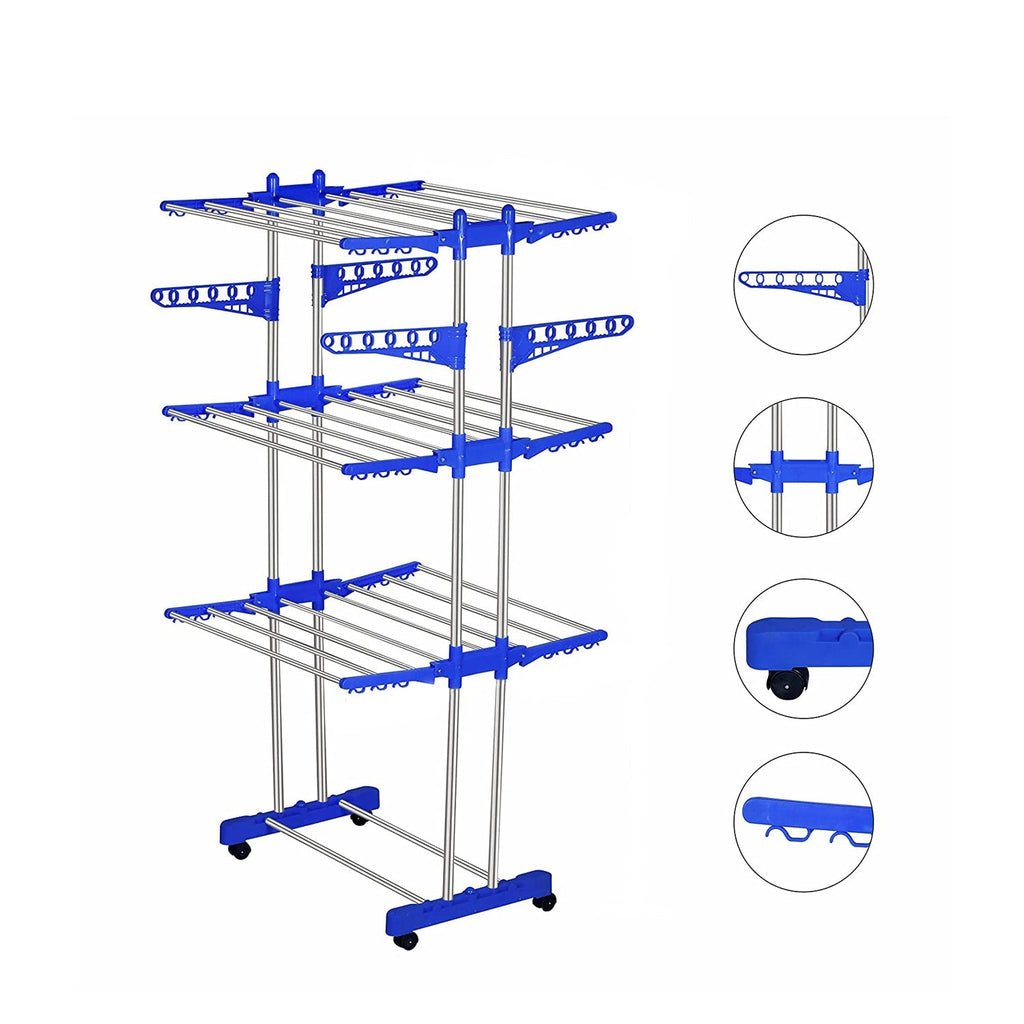 0733 Stainless Steel Cloth Drying Stand DeoDap