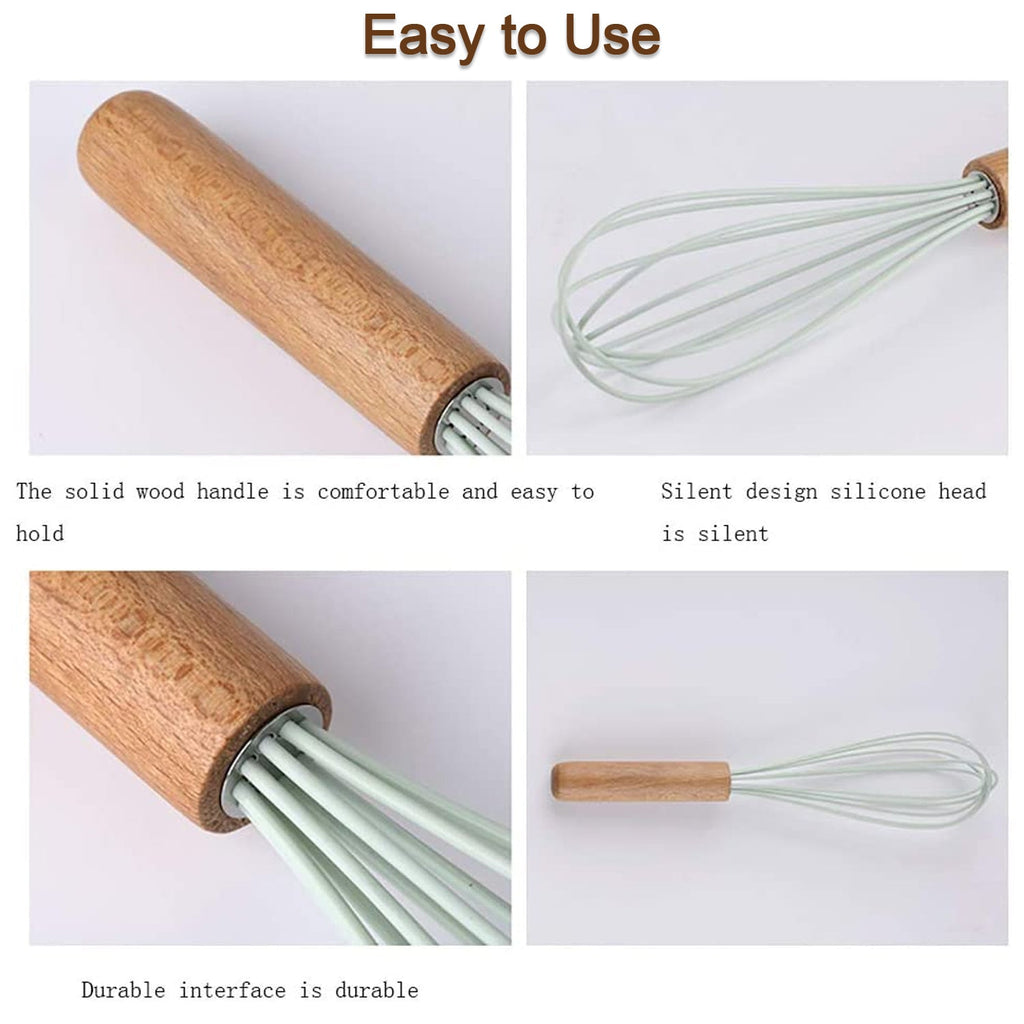 7107 Whisk Wood Handle hand Bender ( 1 pcs ) DeoDap