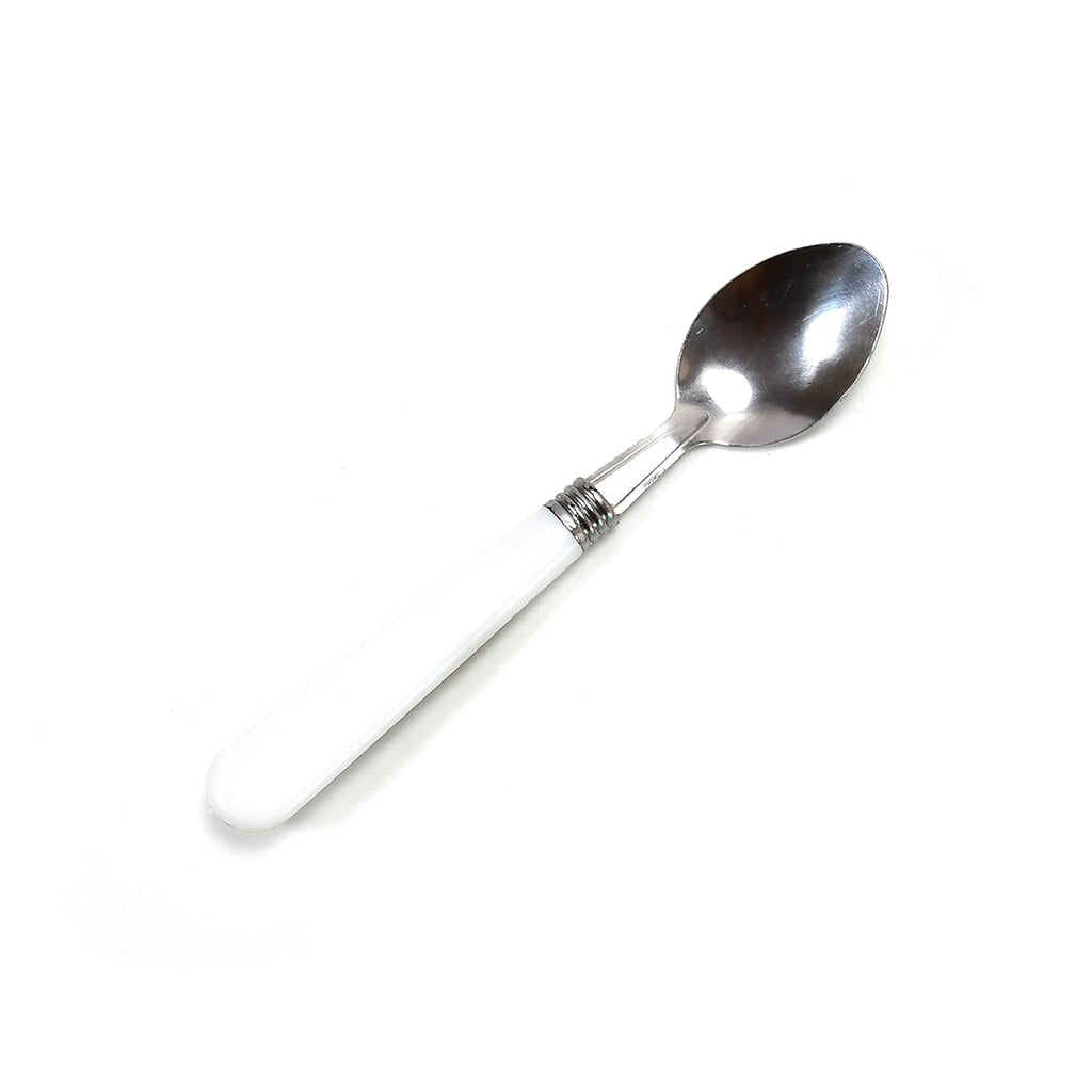 0161 STAINLESS STEEL SPOON WITH PLASTIC COMFORTABLE GRIP DINING SPOON DeoDap