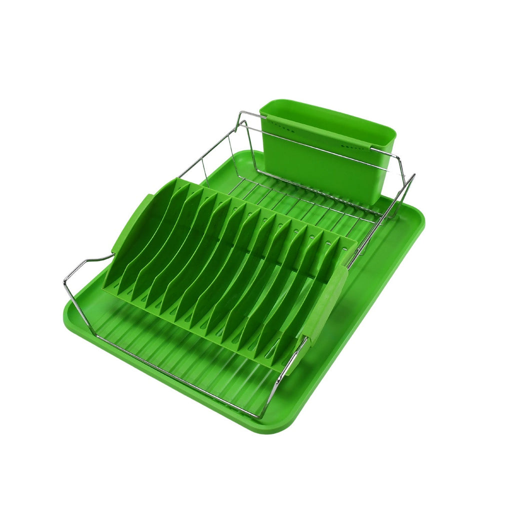 5260 Dish Rack with Plastic Tray For Home & Kitchen Use DeoDap