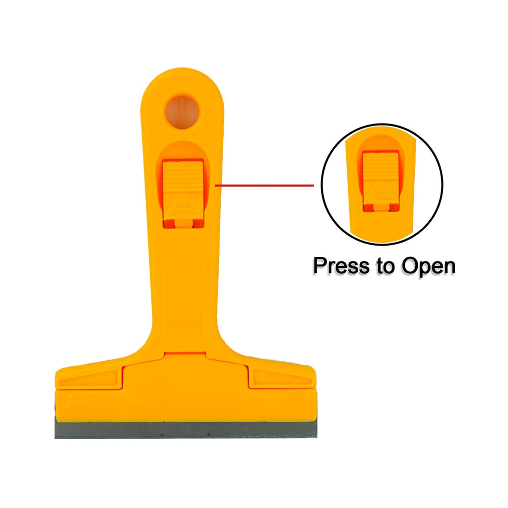 9158 Glass Scraper Razor Blade, Paint Scraper, Window scraper for Remover Tool Set (3Pc) DeoDap