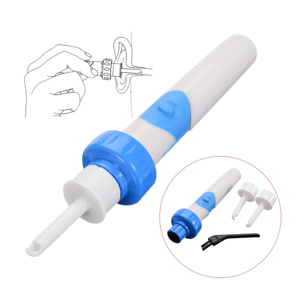 6374 Ear Suction Device, Portable Comfortable Efficient Automatic Electric Vacuum Soft Ear Pick Ear Cleaner Easy Earwax Remover Soft Prevent Ear-Pick Clean Tools Set for Adults Kids DeoDap