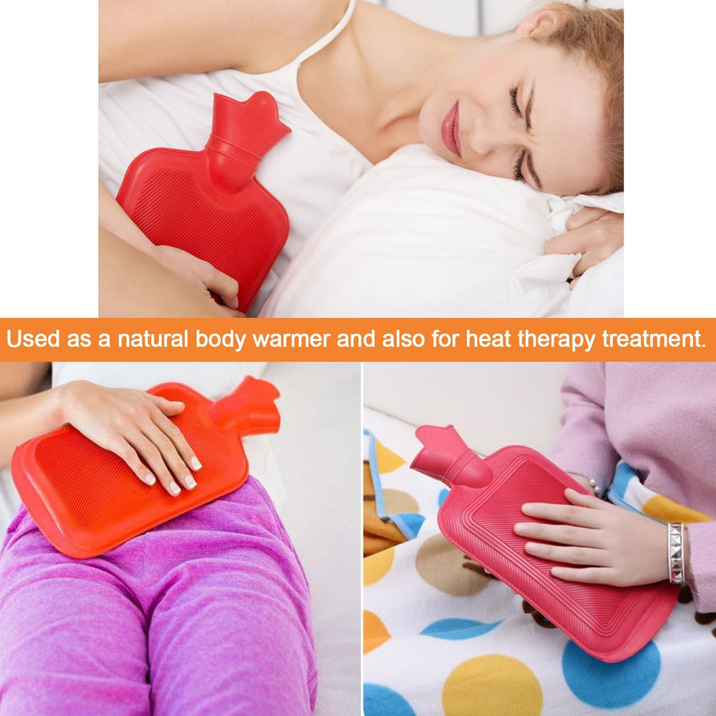 395 (Small) Rubber Hot Water Heating Pad Bag for Pain Relief DeoDap