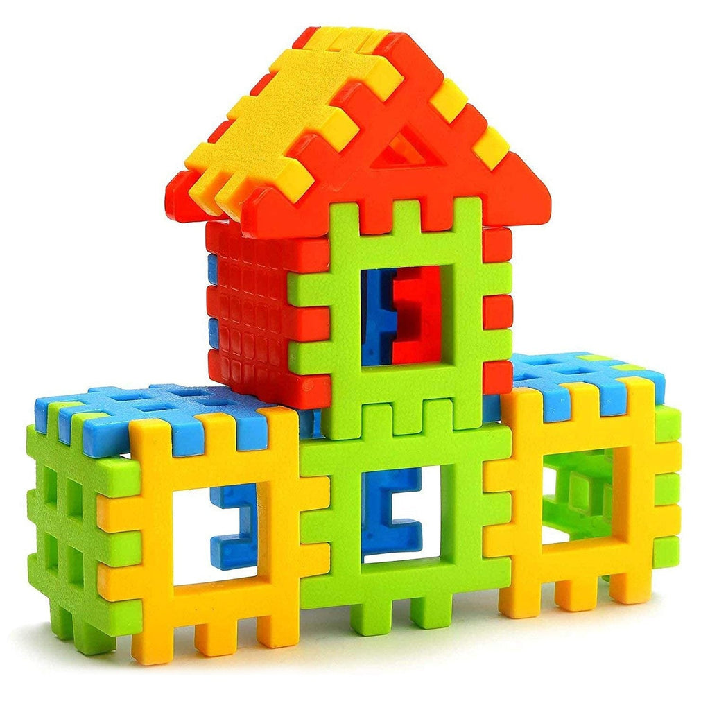 8038  Blocks House Multi Color Building Blocks with Smooth Rounded Edges (110Pc Set) DeoDap