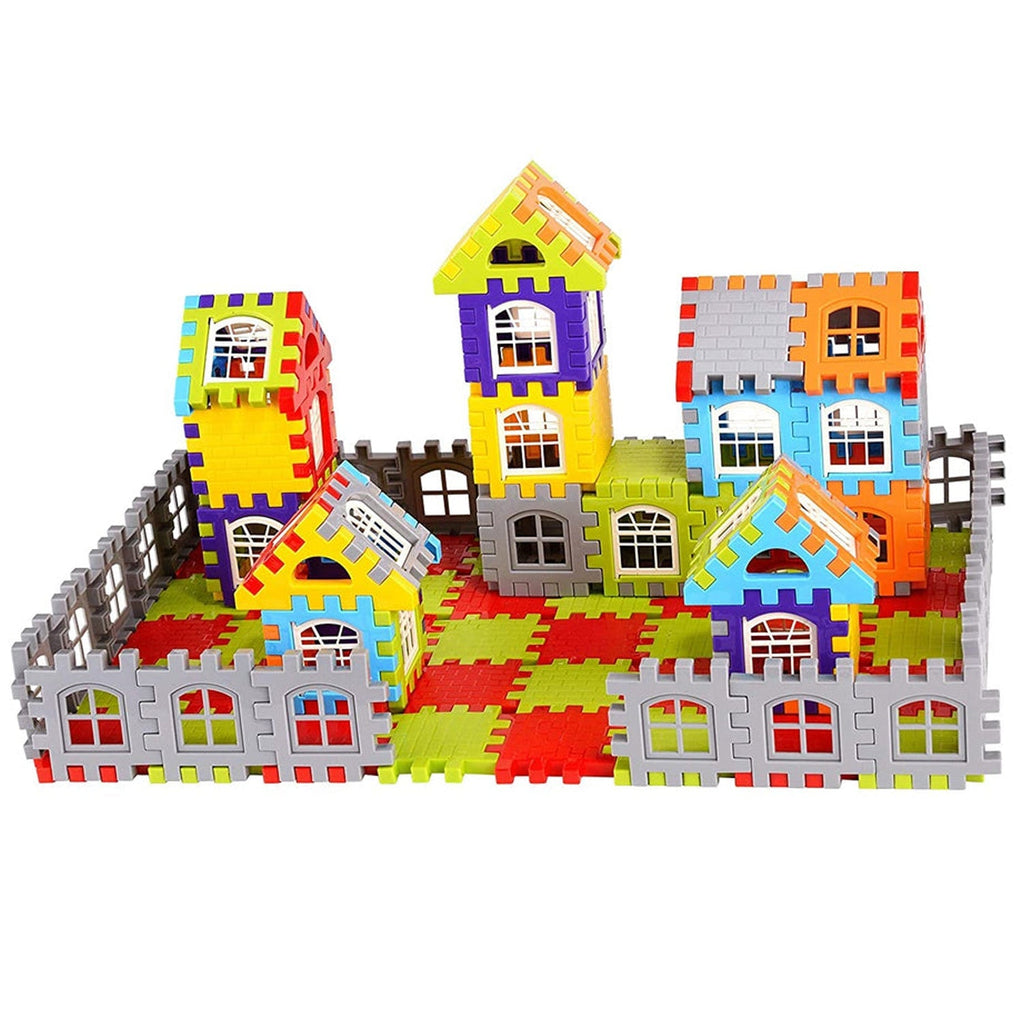 3910 72 Pc House Blocks Toy used in all kinds of household and official places specially for kids and children for their playing and enjoying purposes. DeoDap