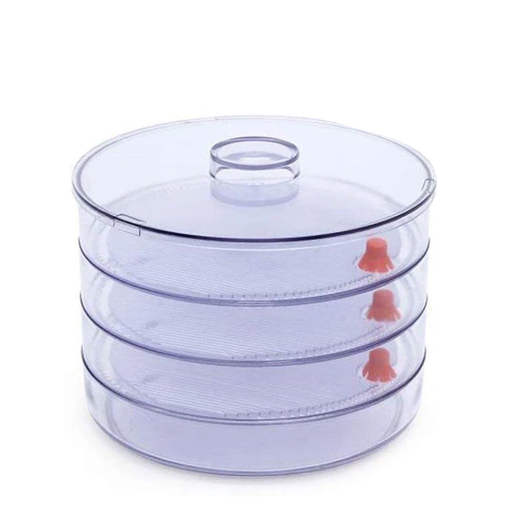 070 Plastic 4 Compartment Sprout Maker, White dhanpe-shop