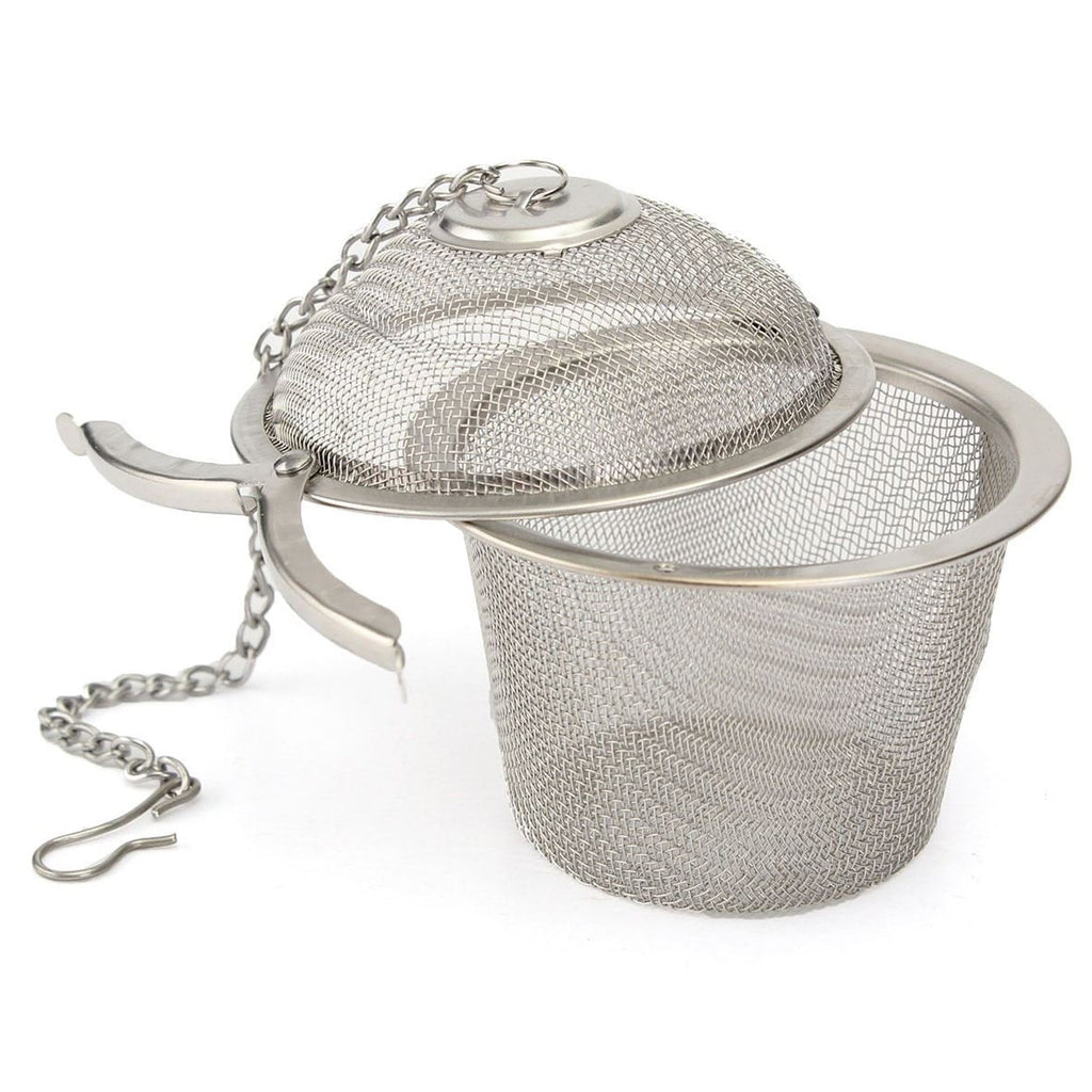 2861 Stainless Steel Spice Tea Filter Herbs Locking Infuser Mesh Ball DeoDap