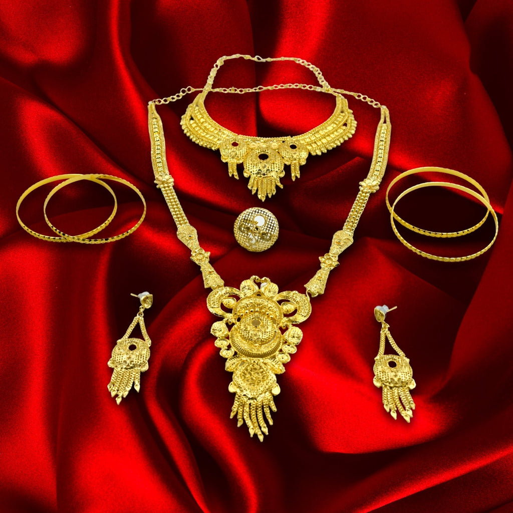 6301 Bridal Jewellery Set and collection for bridal attire and outlook purposes. DeoDap