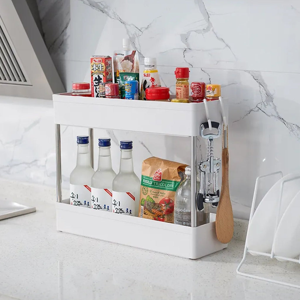 4070 Under Sink Organizers, Practical, Durable, Easy to Clean, Under Sink Shelf for Kitchens DeoDap