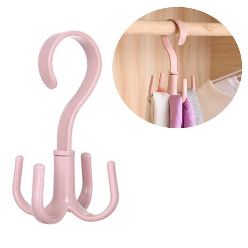 1744 360 D Rot 4 Claws Hook used in hanging and supporting various types of stuffs and items etc. DeoDap