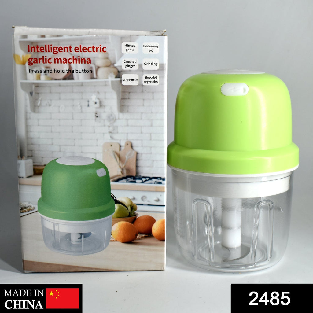 2485 Portable USB Rechargeable Electric Chopper Fruit Vegetable Onion Chopper Garlic Chopper DeoDap