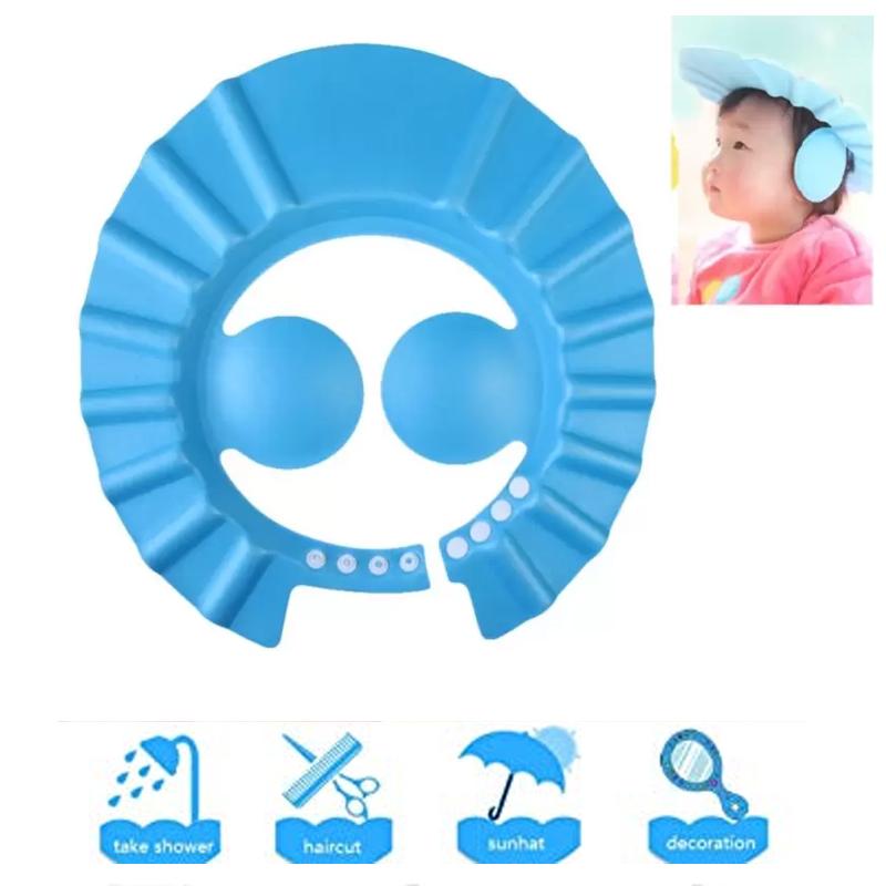 0378 Adjustable Safe Soft Baby Shower cap dhanpe-shop