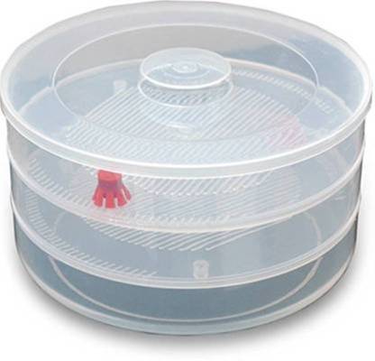 093 Plastic 3 Compartment Sprout Maker, White dhanpe-shop