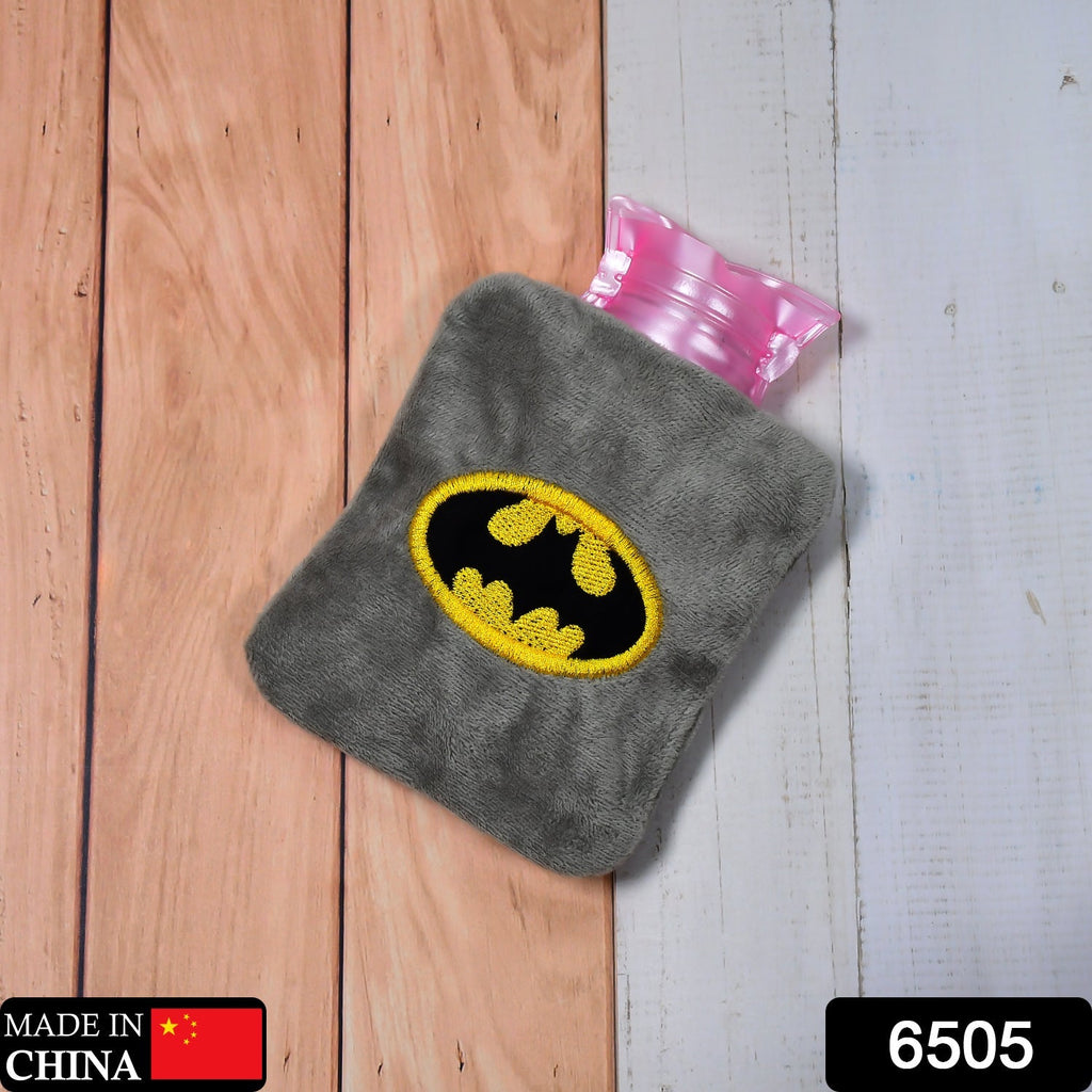 6505 Batman small Hot Water Bag with Cover for Pain Relief, Neck, Shoulder Pain and Hand, Feet Warmer, Menstrual Cramps. DeoDap