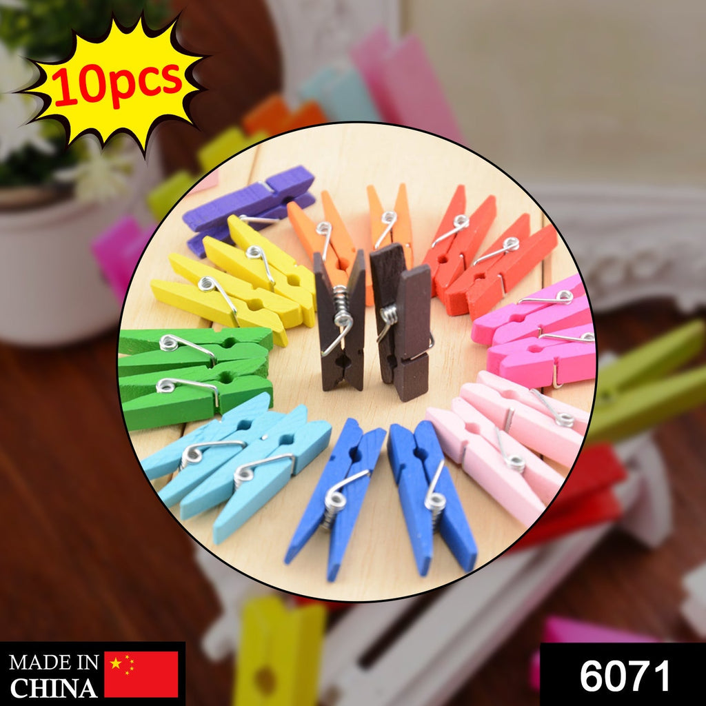 6071 Wooden Clips (Pack of 10) DeoDap