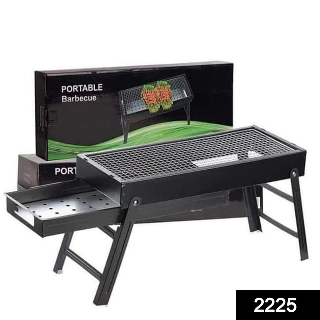 2225 Folding Portable Barbeque BBQ Grill Set for Outdoor and Home DeoDap