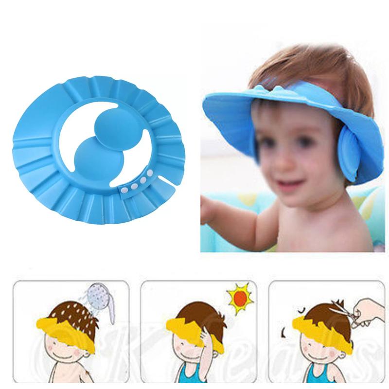 0378 Adjustable Safe Soft Baby Shower cap dhanpe-shop