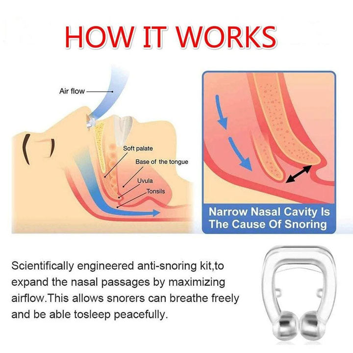 338 Snore Free Nose Clip (Anti Snoring Device) - 1pc dhanpe-shop