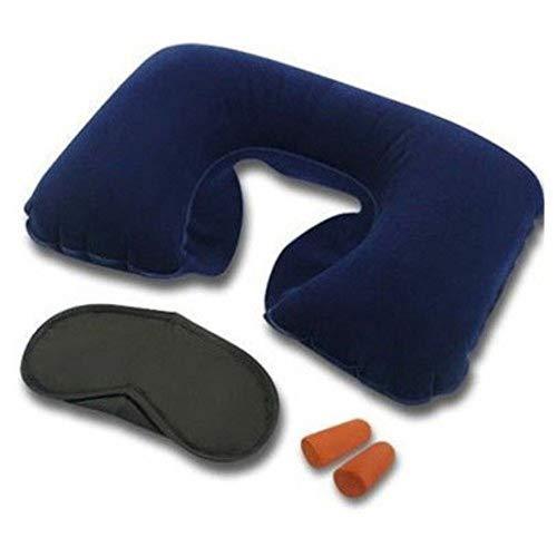 505 -3-in-1 Air Travel Kit with Pillow, Ear Buds & Eye Mask dhanpe-shop WITH BZ LOGO