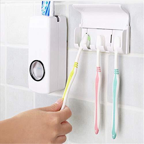 174 Toothpaste Dispenser & Tooth Brush Holder dhanpe-shop WITH BZ LOGO