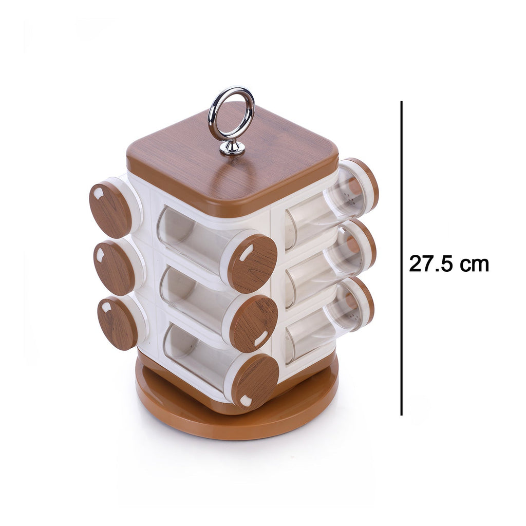 8118 Ganesh 12-Jar Revolving Spice Rack Masala Box DeoDap