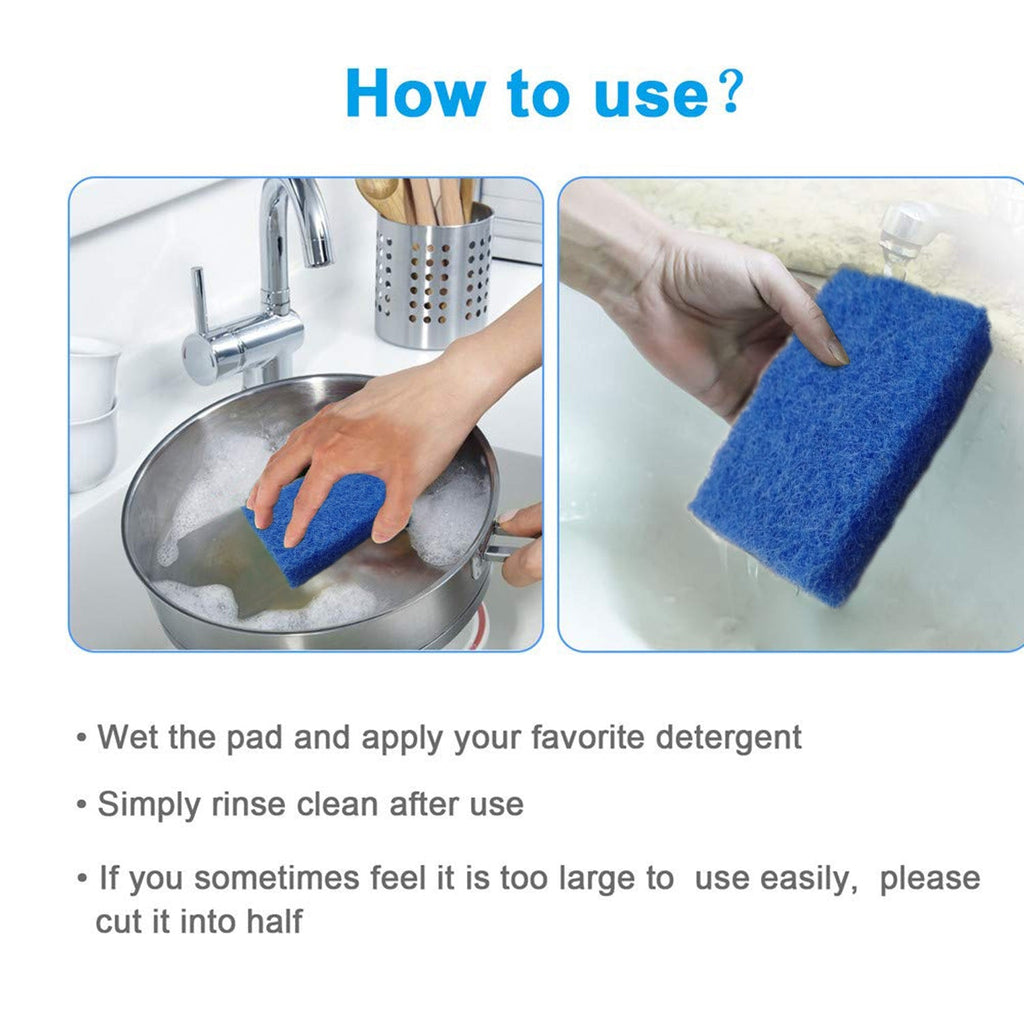 1494 Kitchen Scrubber Pads for Utensils/Tiles Cleaning (Pack of 4) DeoDap