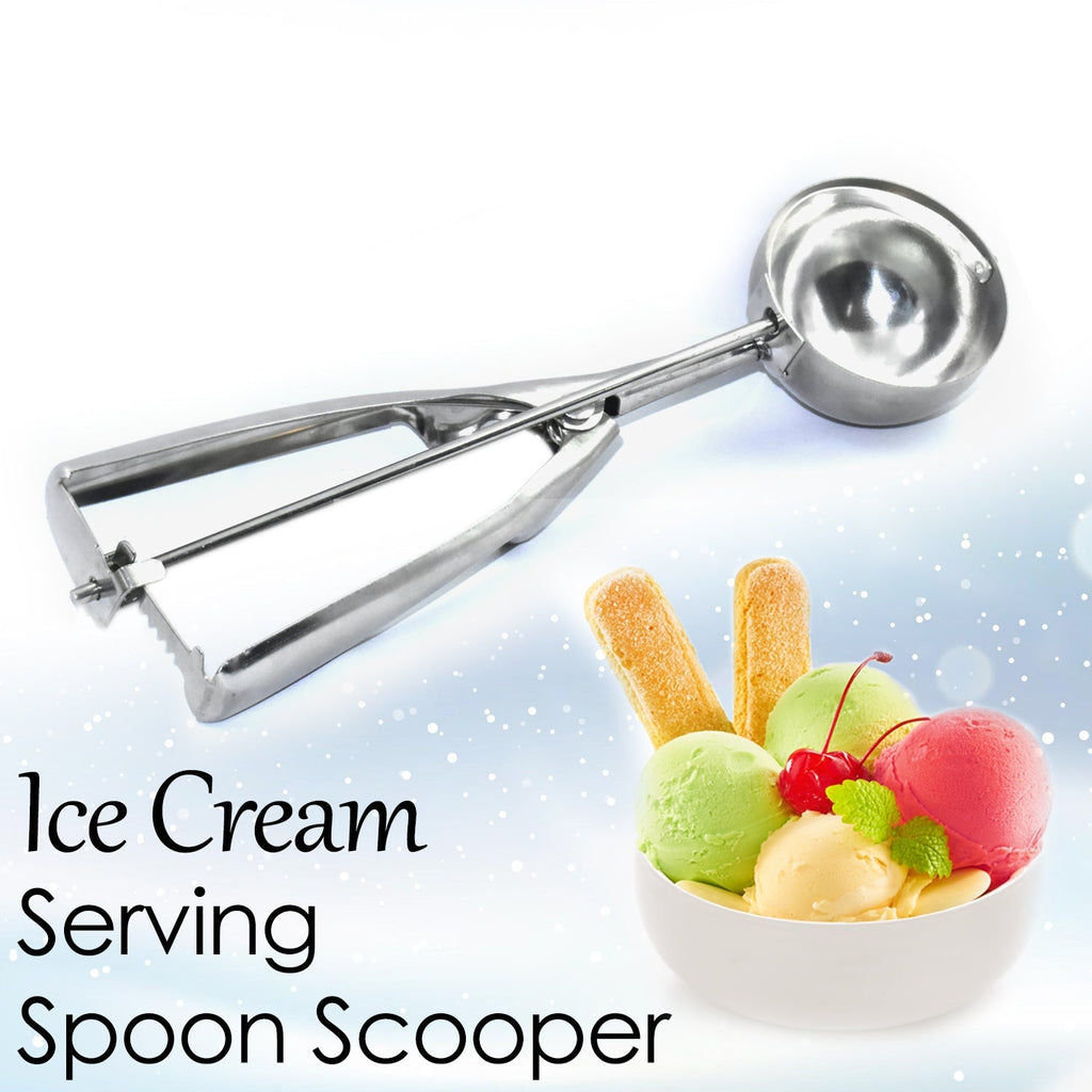 2523 Ice Cream Serving Spoon Scooper (Stainless Steel) DeoDap