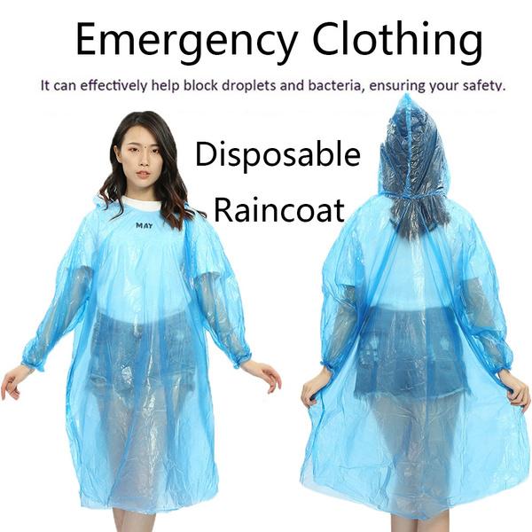 0242 Waterproof Disposable Raincoat DeoDap