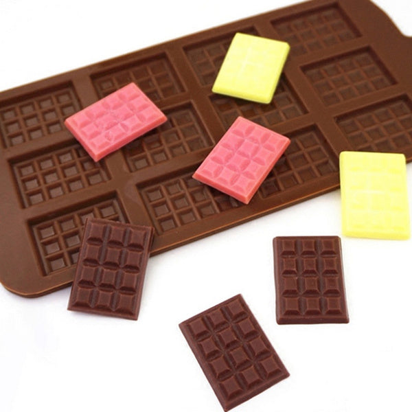 1161 Silicone Mini Choco Bar Mould - 12 Cavity DeoDap