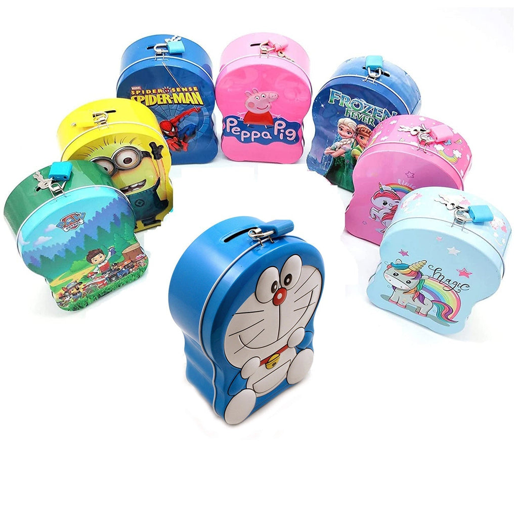 1648 Cartoon Character Metal Piggy Bank Coin Box Money Box DeoDap