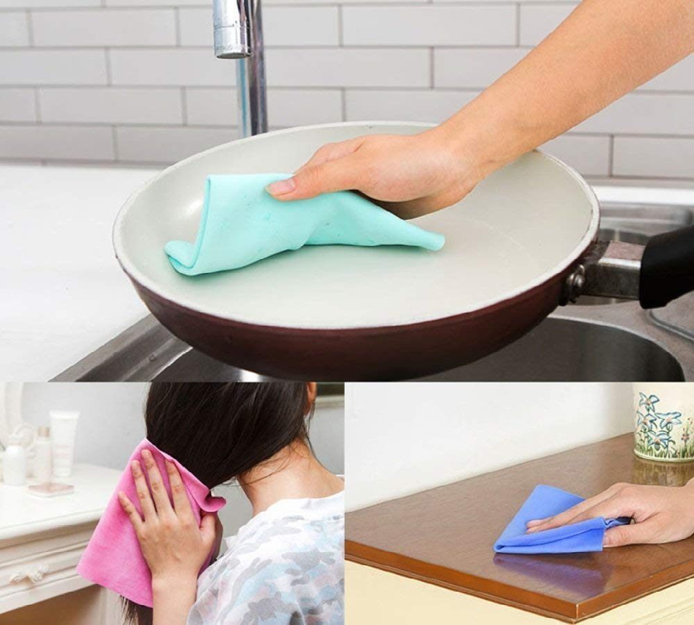 1439 Magic Towel Reusable Absorbent Water for Kitchen Cleaning Car Cleaning DeoDap