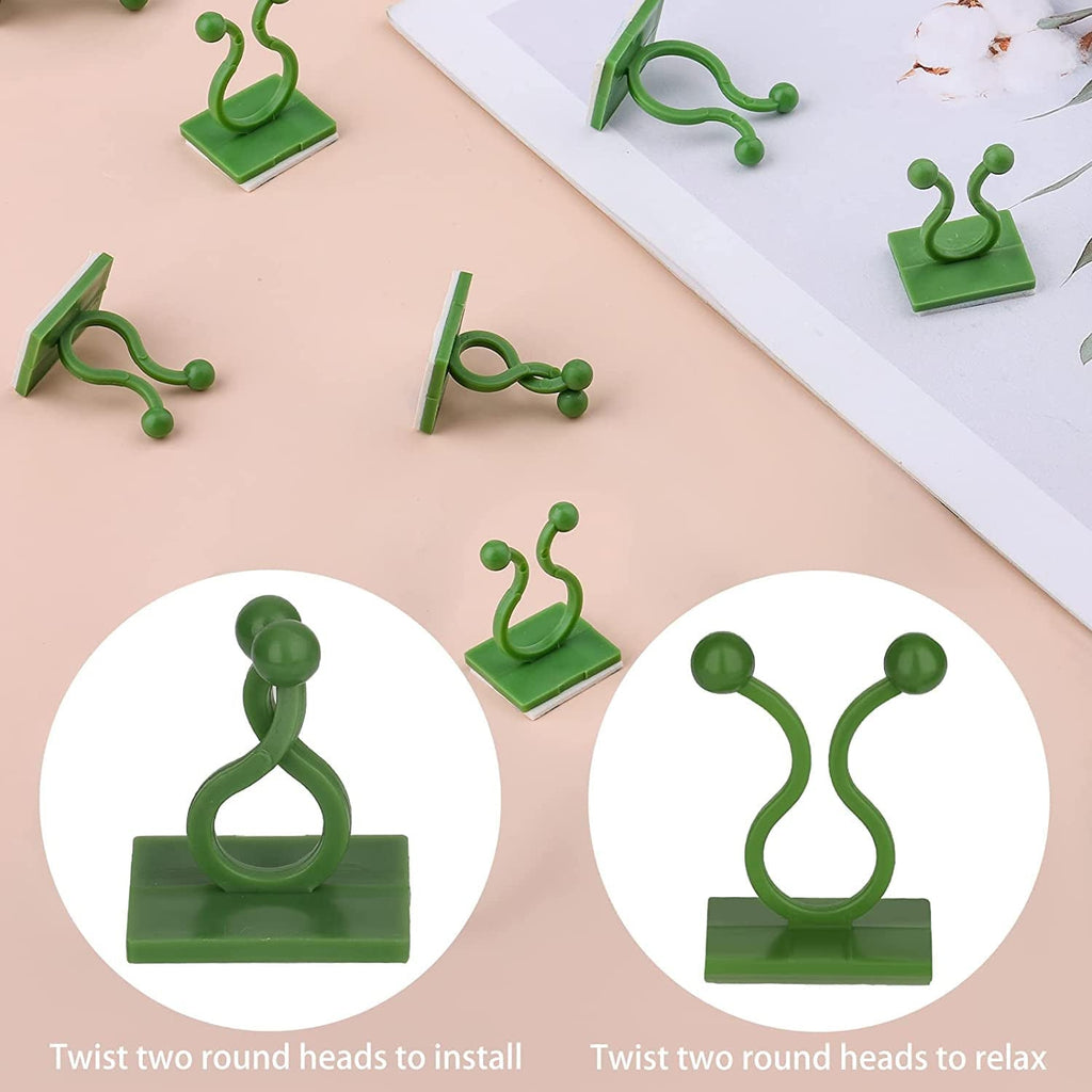 6156L Plant Climbing Wall Clips Self-Adhesive Money Plant Support Clips Vine Plant Climbing Fixing Clip DeoDap