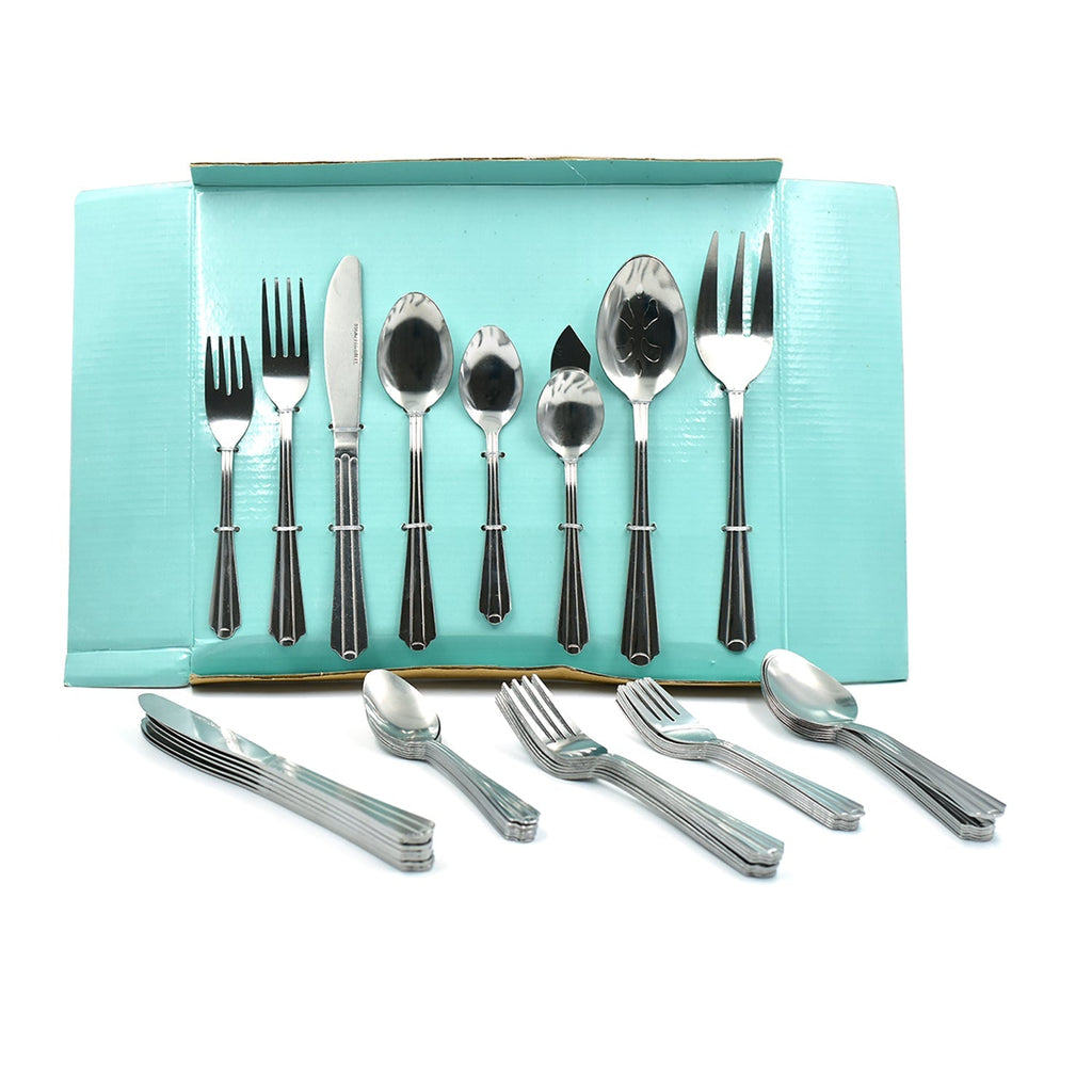 2769 45Pc Stainless steel Flatware Set Used For Dinner, Breakfast And Lunch Purposes In All Kinds Of Places. DeoDap