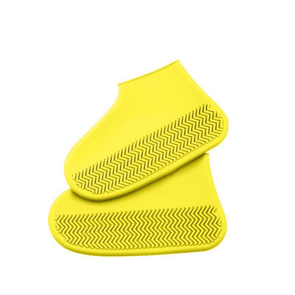 4867A NON-SLIP SILICONE RAIN REUSABLE ANTI SKID WATERPROOF FORDABLE BOOT SHOE COVER (MEDIUM) DeoDap