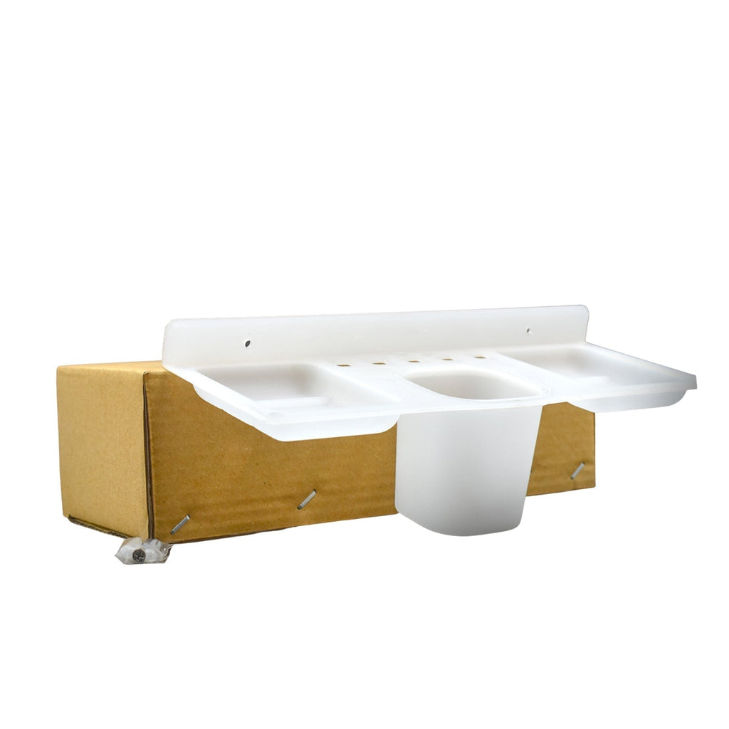 4777 4 in 1 Plastic Soap Dish and plastic soap dish tray used in bathroom and kitchen purposes. DeoDap