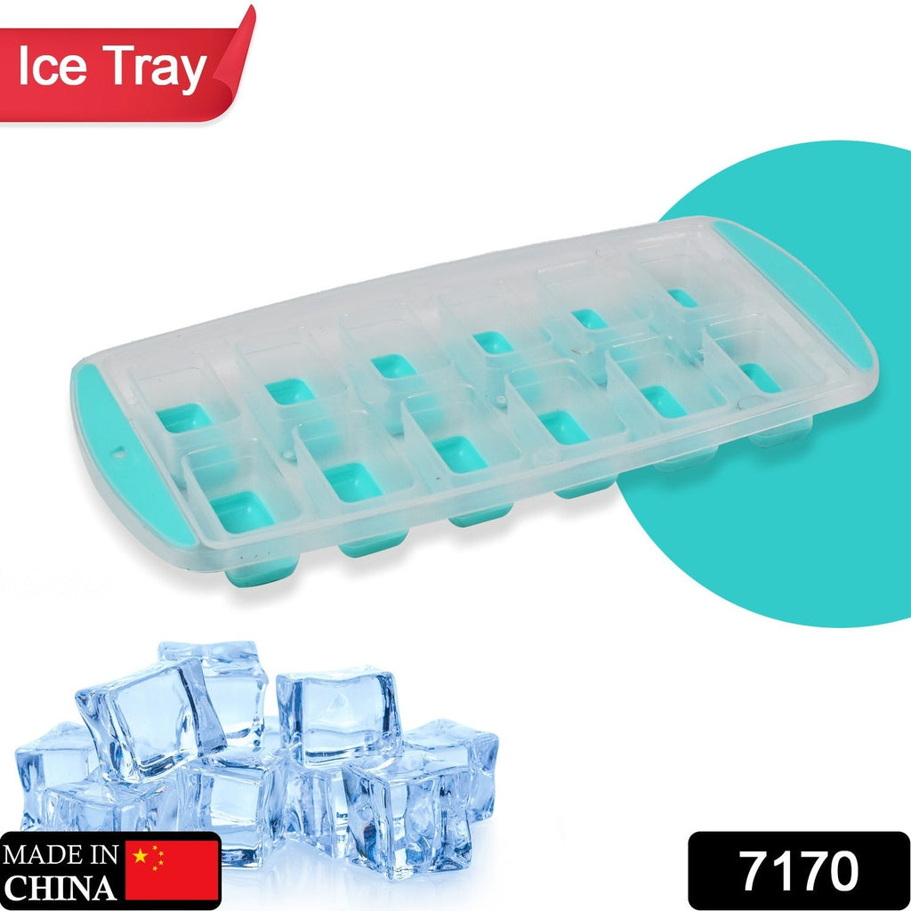 7170   12 Grid Silicon Ice cubes Making Tray Food Grade Square Ice Cube Tray | Easy Release Bottom Silicon Tray DeoDap