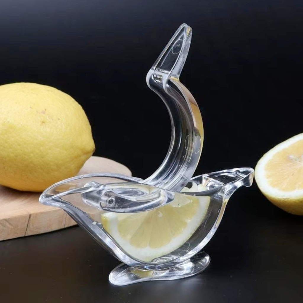 5345 Manual Lemon Slice Squeezer, Portable Transparent Fruit Juicer, Orange Citrus Manual Bird Shape Hand Juicer for Orange Lemon Lime,for Kitchen (Card Packing) DeoDap